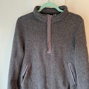 Under Armour Grey Quarter Zip Pullover - Size Medium